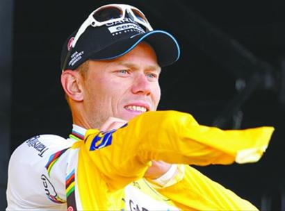 7月7日，在2011年环法自行车赛第六赛段比赛后，胡舒福德继续占据着总排行第一的位置。